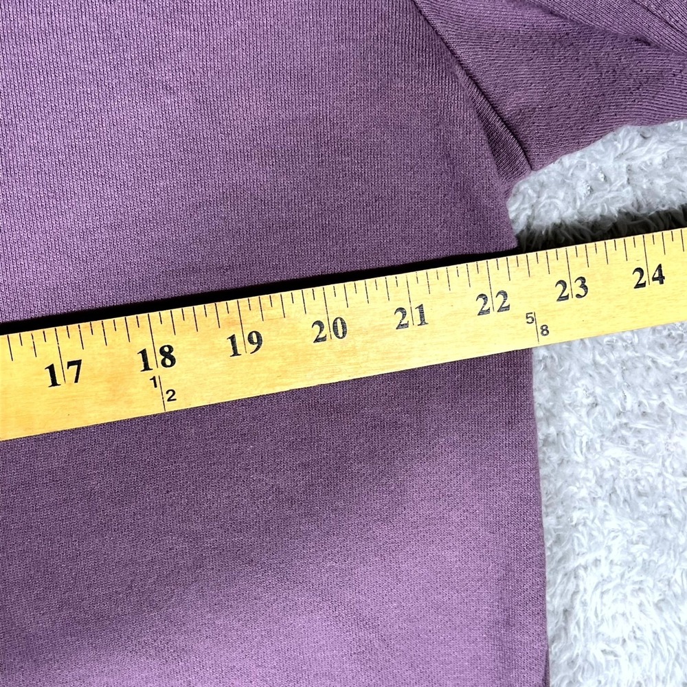 Fila Sweatshirt Mens‎ XL Purple Striped Trim Logo Long Sleeve Crew Neck Pullover - Picture 5 of 9